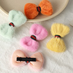 Korean  fabric bow hairpin set