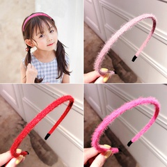 Korea's simple  plush hair bundle hairband