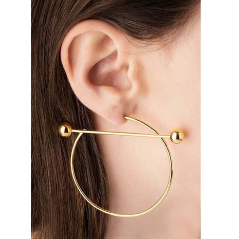 fashion C-shaped alloy earrings's discount tags