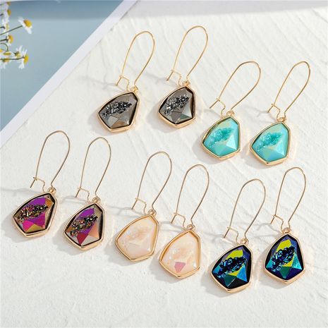  new imitation natural stone irregular earrings  NHGO281149's discount tags