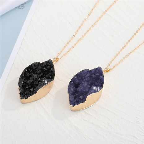retro personality exaggerated rhombus resin large pendant necklace's discount tags