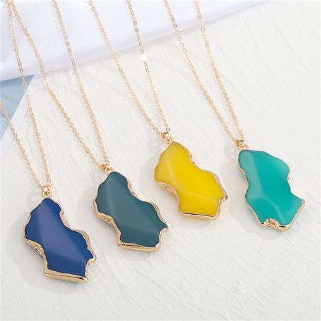 new exaggerated personality irregular geometric resin necklace's discount tags