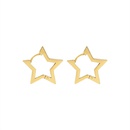 exaggerated geometric star titanium steel earringspicture15