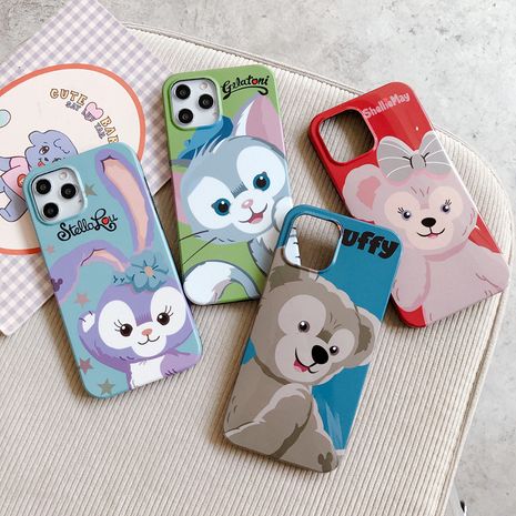 cute cartoon Apple 12Pro Max camera phone case for 7 8plus protective cover se2 XR NHFI282287's discount tags