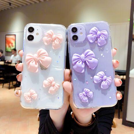Bowknot suitable for iphone12 mobile phone case Huawei Samsung Xiaomi vivo oppo  NHKI282615's discount tags