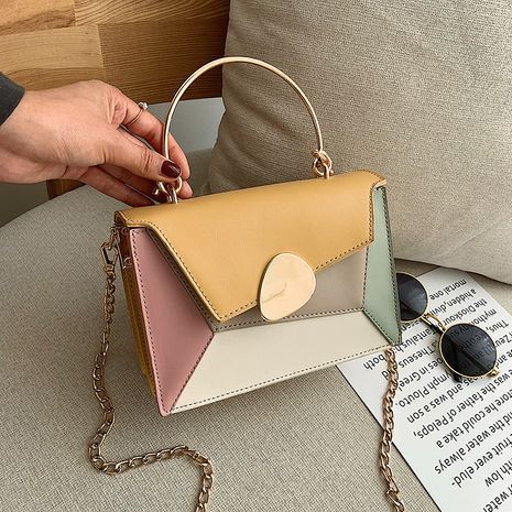 Petit sac carré portatif de messager d'épaule de couture coréenne's discount tags