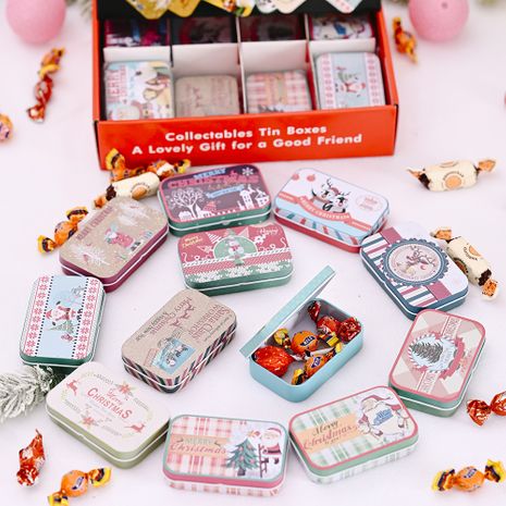 Boxed Rectangular Tinplate Box Kreative Geschenkbox für Kinder Keksdose Candy Jar's discount tags
