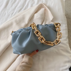 nueva bolsa coreana de la axila del hombro del bolso de la nube del pliegue de la cadena