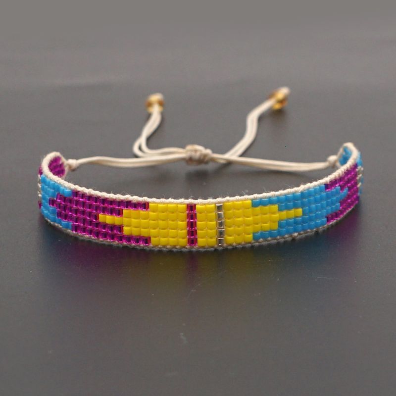 woven geometric simple bohemian beaded bracelet