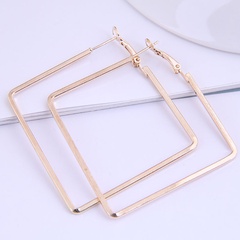 fashion metal simple square earrings