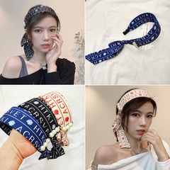 wide-brimmed silk ribbon headband