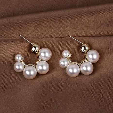 oval pearl silver needle earrings's discount tags