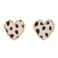 retro peach heart leopard earringspicture15