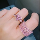 pink zircon oval heart ring setpicture12
