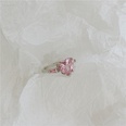 pink zircon oval heart ring setpicture17
