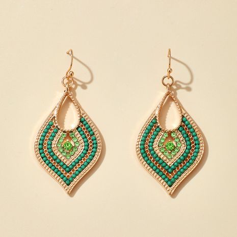 ethnic style rice beads leaf earrings's discount tags