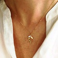 Metall mehrschichtige Kreuz Mond Anhnger Halskettepicture76