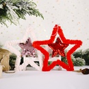 Weihnachtsdekoration flauschiger fnfzackiger Sternanhnger mit Paillettenpicture19