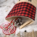 Christmas decorations linen lattice socks gift bagpicture16