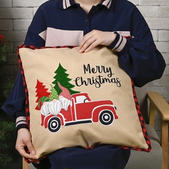 Christmas Ornaments Imitation Linen Pillowcase