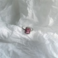 pink zircon oval heart ring setpicture20