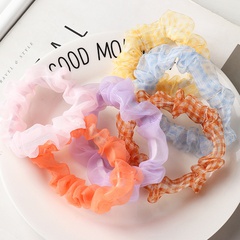 Candy girl hair rope mesh color large rubber band hair scrunchies set