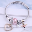 fashion metal simple heart bee multielement braceletpicture4