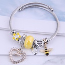 fashion metal simple heart bee multielement braceletpicture6