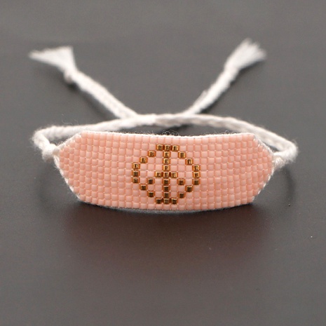 böhmisches handgewebtes rosa Retro-Armband's discount tags