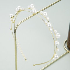fashion metal diamond-studded oval glass diamond headband