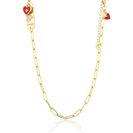 diamond heart-shaped necklace  NHBP286882's discount tags