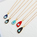 Bohemian Retro Trendy Dripping Water Drop Lucky Devils Eye Pendant Necklace Clavicle Chain Female CrossBorder Sold Jewelrypicture11