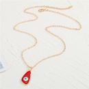 Bohemian Retro Trendy Dripping Water Drop Lucky Devils Eye Pendant Necklace Clavicle Chain Female CrossBorder Sold Jewelrypicture12