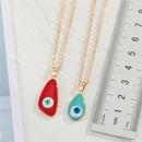 Bohemian Retro Trendy Dripping Water Drop Lucky Devils Eye Pendant Necklace Clavicle Chain Female CrossBorder Sold Jewelrypicture15