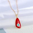 Bohemian Retro Trendy Dripping Water Drop Lucky Devils Eye Pendant Necklace Clavicle Chain Female CrossBorder Sold Jewelrypicture17