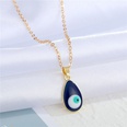 Bohemian Retro Trendy Dripping Water Drop Lucky Devils Eye Pendant Necklace Clavicle Chain Female CrossBorder Sold Jewelrypicture19