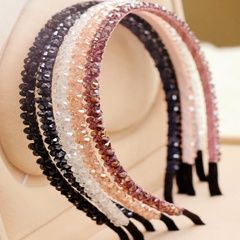 Koreanische Mode super blinkende zweireihige Kristall handgemachtes Stirnband