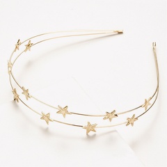 five-pointed star  double-layer headband