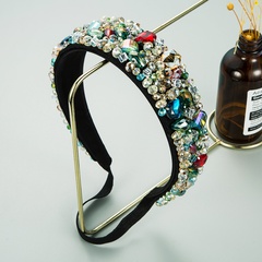 new  diamond crystal hand-sewn headband