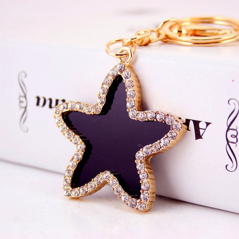 Black Five-pointed Star Starfish Keychain's discount tags