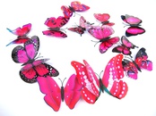 pegatinas de pared de mariposas creativas juego de 12 piezaspicture35