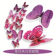 pegatinas de pared de mariposas creativas juego de 12 piezaspicture43