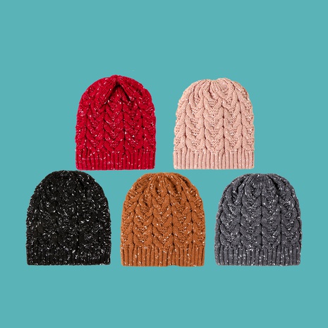 fashion linen pattern knitted hat's discount tags