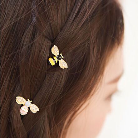 épingle à cheveux abeille colorée mignonne diamant fashion's discount tags