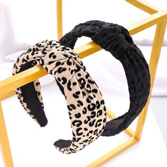 Korean retro leopard print headband