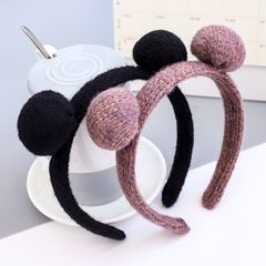 Korean woolen knitted fabric headband