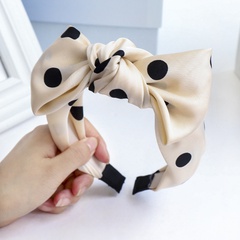 Polka dot bow  cute  headband