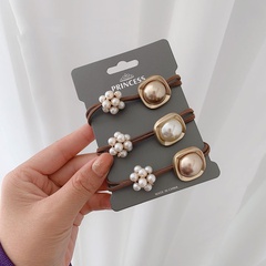 Korea  simple  pearl  ball  hair ring