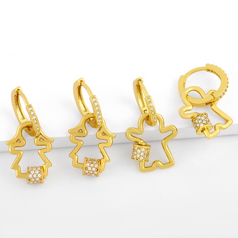 micro-inlaid zircon earrings  NHAS289230's discount tags