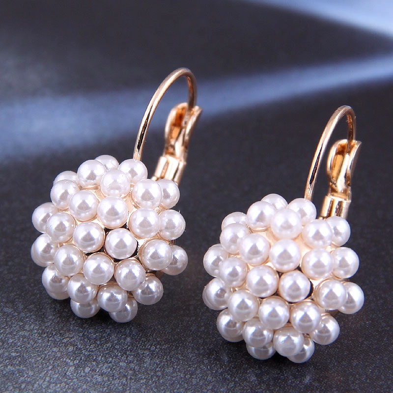 Koreanische Mode einfache Perle personalisierte Ohrringe